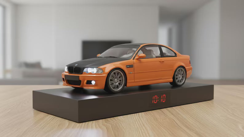 Budzik samochodowy Inspirowany Autem BMW E46 M3 to wysokiej jakości