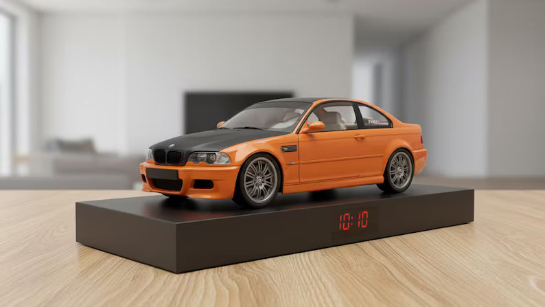 Budzik samochodowy Inspirowany Autem BMW E46 M3 to wysokiej jakości