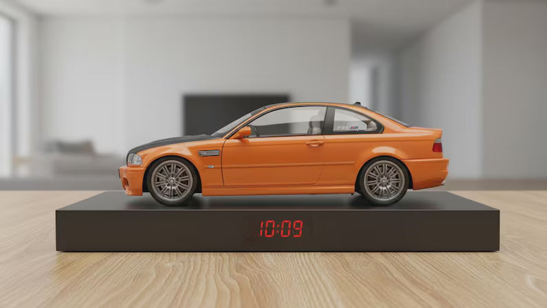 Budzik samochodowy Inspirowany Autem BMW E46 M3 to wysokiej jakości